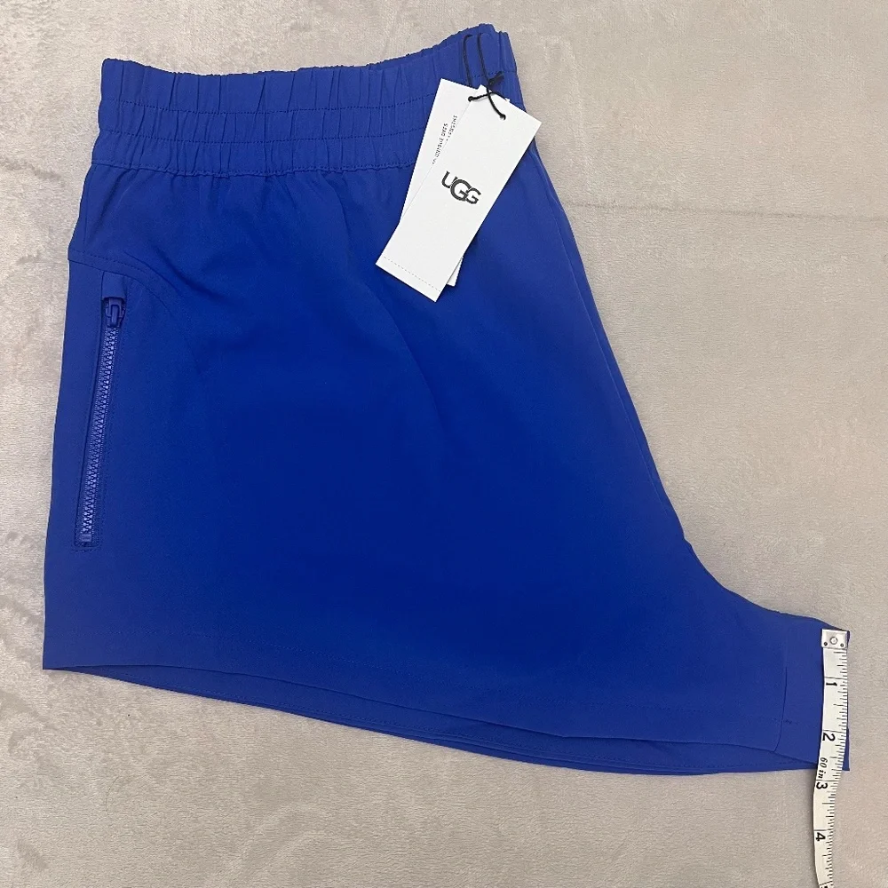 UGG Gracelynn Women's Athletic Logo Shorts in Azul Blue Size XL NEW - Picture 7 of 12
